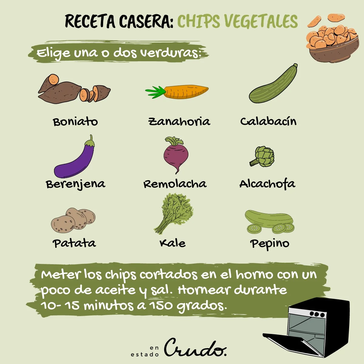 Chips vegetales de berenjena, calabacín, zanahoria y pepino para picar de  forma saludable: sus beneficios y